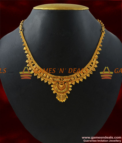 South indian simple necklace designs clearance gold